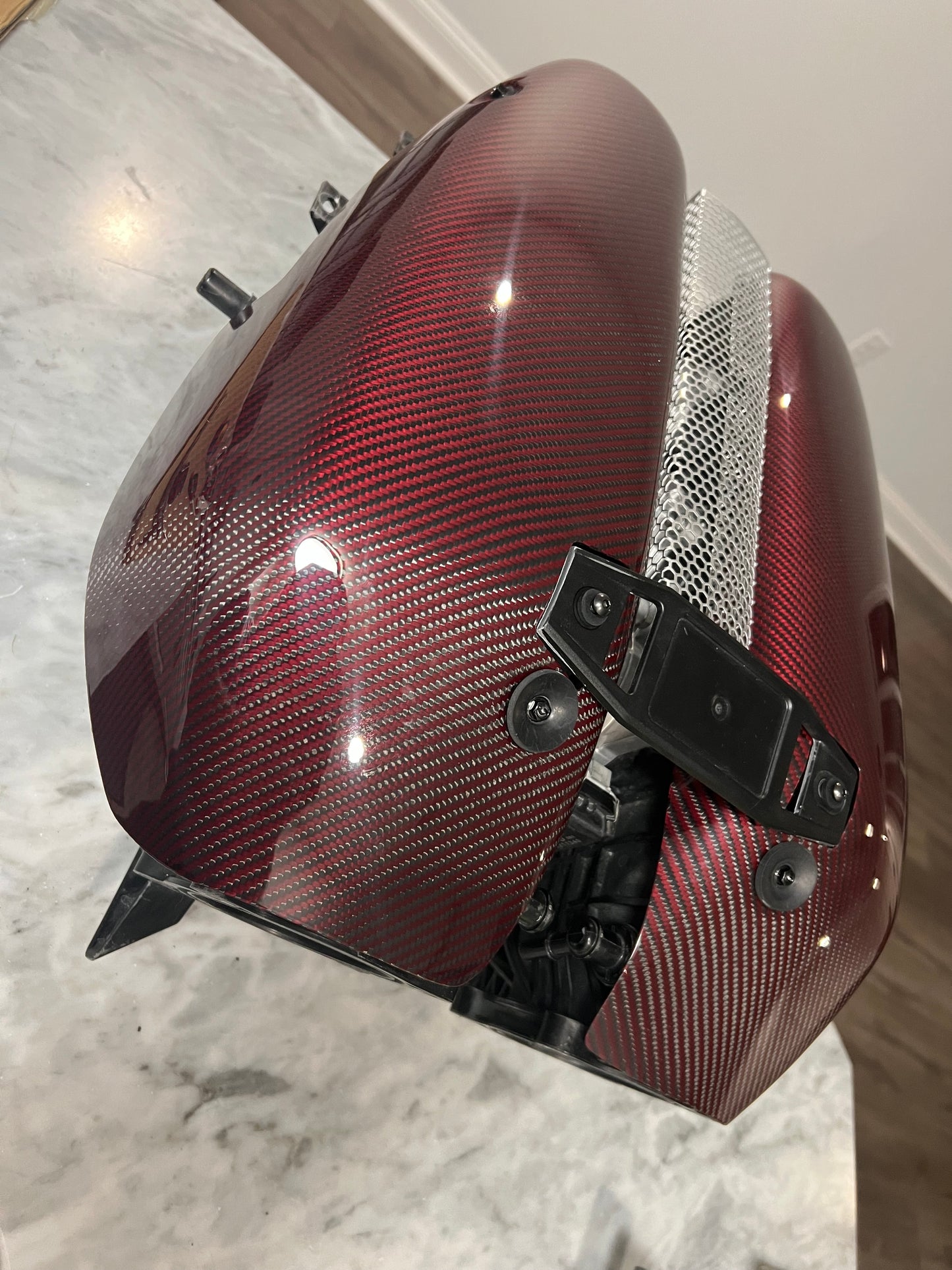 RED Carbon Fiber LT6 Engine Intake Manifold Covers