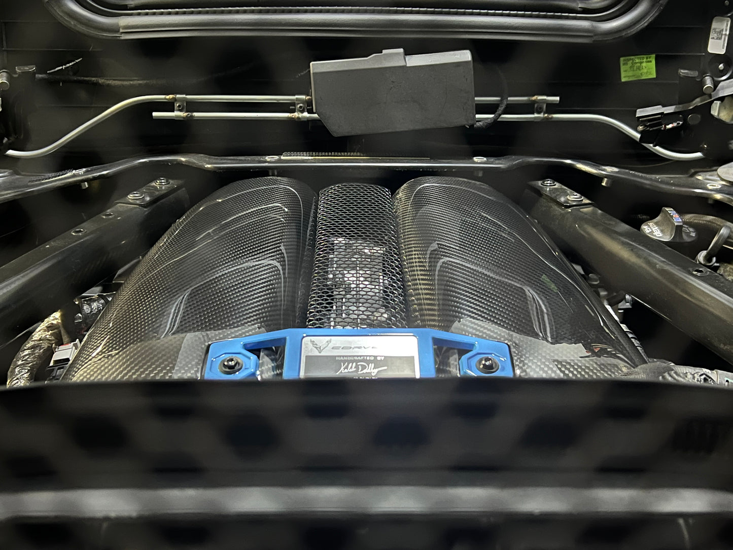 Matte Finish Carbon Fiber Intake Manifold Covers